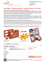 Flyer Verbandskasten Erste Hilfe
